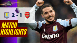 ไฮไลท์บอลวันนี้ พรีเมียร์ลีก 2025/26 แอสตัน วิลล่า พบกับ อาร์เซนอล 6/12/68