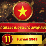 สถิติหวยฮานอย 11 ธันวาคม 2568 — ครบ 4 รอบ พร้อม “สถิติ–อินไซด์–Shortlist” อัปเดต GOALSIAM