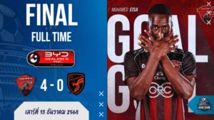 ผลบอลสด ไทยลีก 1: อุทัยธานี “กดสี่เม็ด” ใส่พีที ประจวบ 4-0 เฮในบ้าน 3 นัดติด…ต่อพิฆาตทรงนี้มีหนาว!