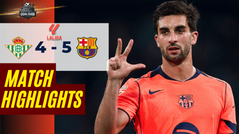 ไฮไลท์บอลวันนี้ ลาลิกา 2025/26 เรอัล เบติส พบกับ บาร์เซโลน่า 6/12/68