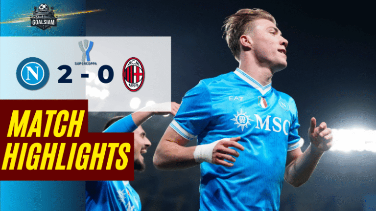 ไฮไลท์บอลวันนี้ อิตาเลียนซูเปอร์คัพ 2025/26 นาโปลี พบกับ เอซี มิลาน 18/12/68