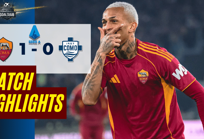 ไฮไลท์บอลวันนี้ เซเรียอา 2025/26 เอเอส โรม่า พบกับ โคโม 15/12/68