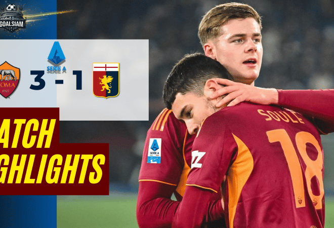 ไฮไลท์บอลวันนี้ เซเรียอา 2025/26 เอเอส โรม่า พบกับ เจนัว 29/12/68