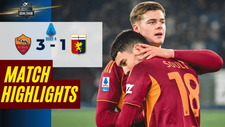 ไฮไลท์บอลวันนี้ เซเรียอา 2025/26 เอเอส โรม่า พบกับ เจนัว 29/12/68