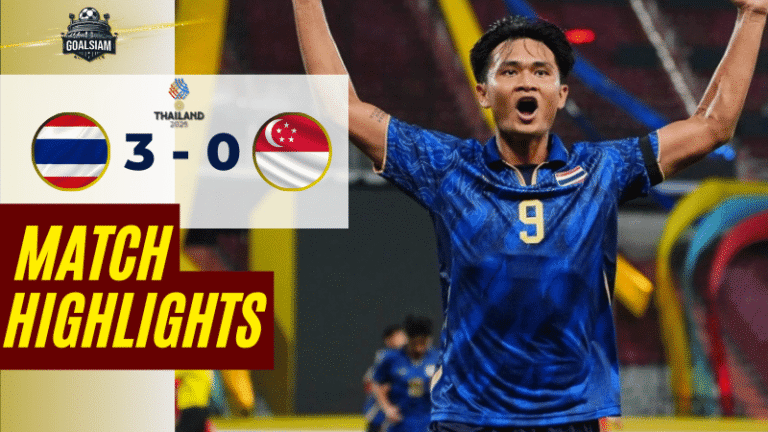 ไฮไลท์บอลวันนี้ ซีเกมส์ 2025 2025/26 ไทย (ยู22) พบกับ สิงคโปร์ (ยู22) 11/12/68