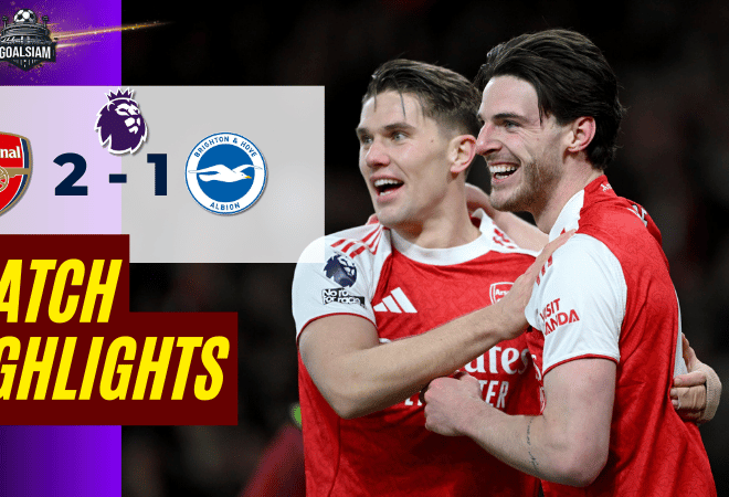 ไฮไลท์บอลวันนี้ พรีเมียร์ลีก 2025/26 อาร์เซนอล พบกับ ไบรท์ตัน โฮฟ อัลเบี้ยน 27/12/68