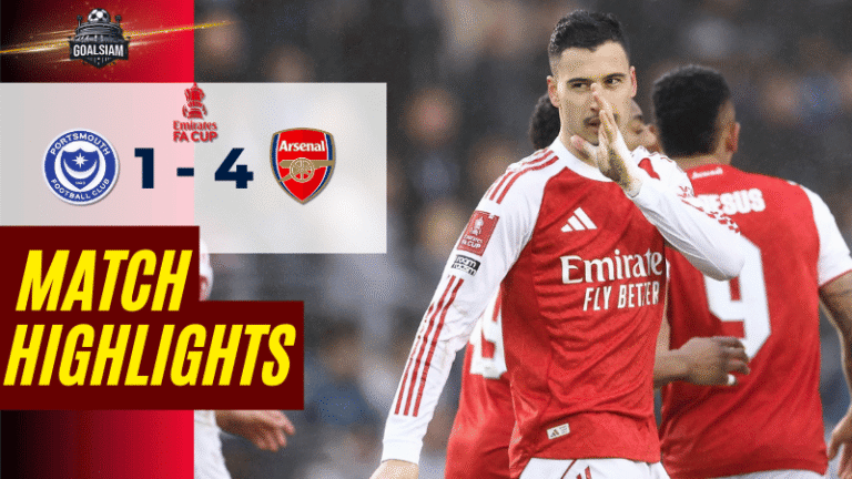 ไฮไลท์บอลวันนี้ เอฟเอ คัพ อังกฤษ 2025/26 พอร์ทสมัธ พบ อาร์เซนอล 11/1/69