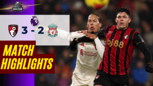 ไฮไลท์บอลวันนี้ พรีเมียร์ลีก อังกฤษ 2025/26 บอร์นมัธ พบกับ ลิเวอร์พูล 24/1/69