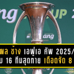 สรุปผล ช้าง เอฟเอ คัพ 2025/26 รอบ 16 ทีมสุดท้าย เดือดจัด 8 คู่เต็มอารมณ์ พร้อมโผทีมทะลุ รอบ 8 ทีมสุดท้าย ครบแล้ว!