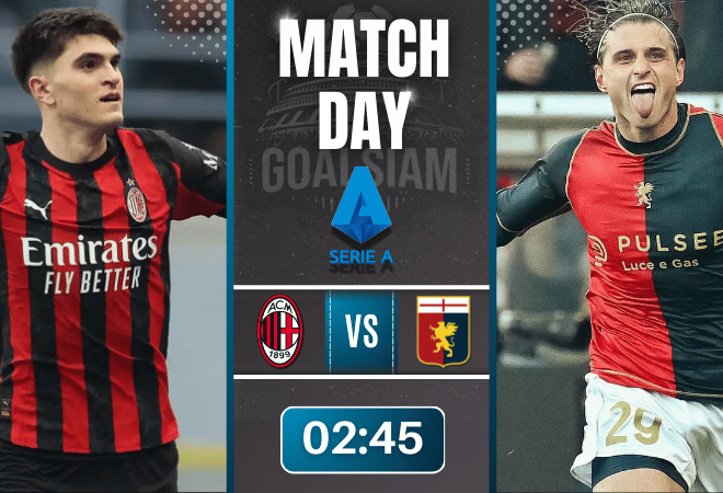 ดูบอลออนไลน์ กัลโช่ เซเรีย อา ถ่ายทอดสด เอซี มิลาน พบกับ เจนัว 8/1/69