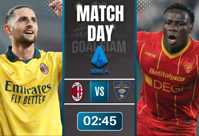 ดูบอลออนไลน์ กัลโช่ เซเรีย อา ถ่ายทอดสด เอซี มิลาน พบกับ เลชเช่ 18/1/69