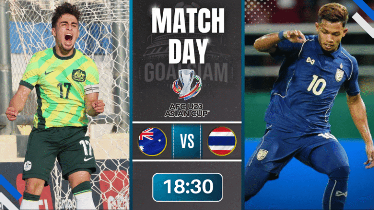 ดูบอลออนไลน์ ยู-23 ชิงแชมป์เอเชีย ถ่ายทอดสด ออสเตรเลีย ยู-23 พบกับ ทีมชาติไทย ยู-23 8/1/69