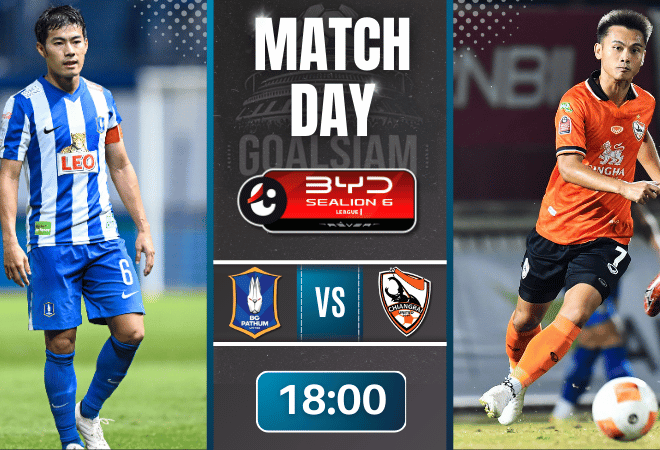 ดูบอลออนไลน์ BYD SEALION 6 ลีกหนึ่ง ถ่ายทอดสด บีจี ปทุม ยูไนเต็ด พบกับ เชียงราย ยูไนเต็ด 31/1/69