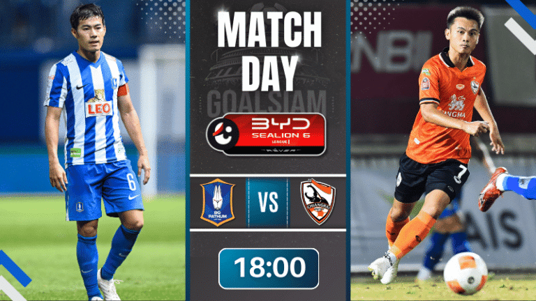 ดูบอลออนไลน์ BYD SEALION 6 ลีกหนึ่ง ถ่ายทอดสด บีจี ปทุม ยูไนเต็ด พบกับ เชียงราย ยูไนเต็ด 31/1/69