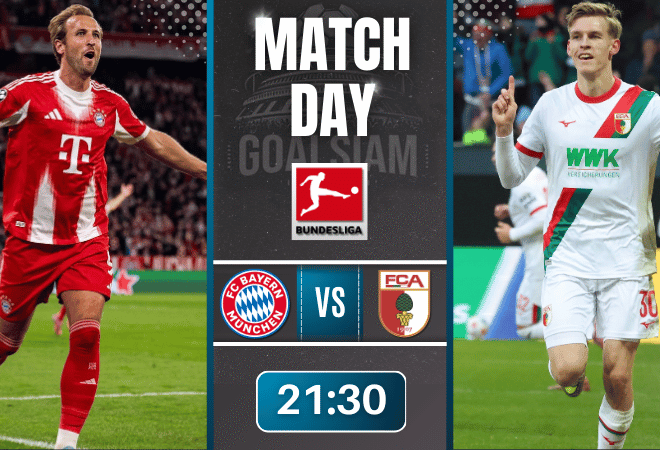 ดูบอลออนไลน์ บุนเดสลีกา ถ่ายทอดสด บาเยิร์น มิวนิค พบกับ เอาก์สวร์ก 24/1/69