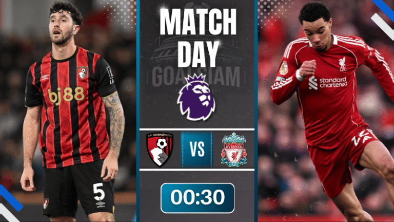 ดูบอลออนไลน์ พรีเมียร์ลีก อังกฤษ ถ่ายทอดสด บอร์นมัธ พบกับ ลิเวอร์พูล 24/1/69