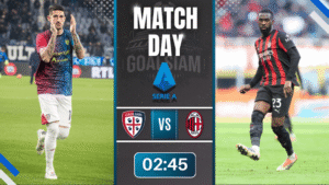 ดูบอลออนไลน์ เซเรียอา ถ่ายทอดสด กาญารี่ พบกับ เอซี มิลาน 2/1/69