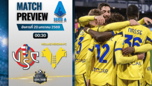 วิเคราะห์บอล กัลโช่ เซเรีย อา : เครโมเนเซ่ พบกับ เวโรน่า 19/1/69