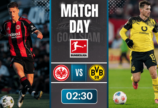 ดูบอลออนไลน์ บุนเดสลีกา ถ่ายทอดสด ไอน์ทรัค แฟร้งค์เฟิร์ต พบกับ โบรุสเซีย ดอร์ทมุนด์ 9/1/69