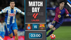 ดูบอลออนไลน์ ลาลิกา ถ่ายทอดสด เอสปันญ่อล พบกับ บาร์เซโลน่า 3/1/69