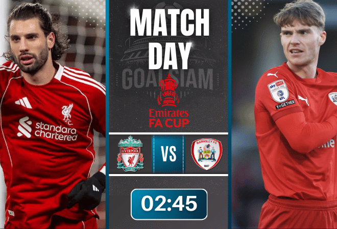 ดูบอลออนไลน์ เอฟเอ คัพ อังกฤษ ถ่ายทอดสด ลิเวอร์พูล พบกับ บาร์นสลี่ย์ 12/1/69