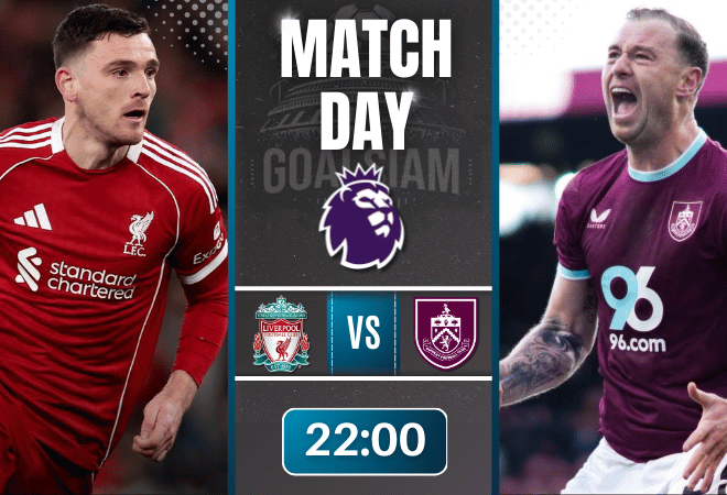 ดูบอลออนไลน์ พรีเมียร์ลีก อังกฤษ ถ่ายทอดสด ลิเวอร์พูล พบกับ เบิร์นลีย์ 17/1/69