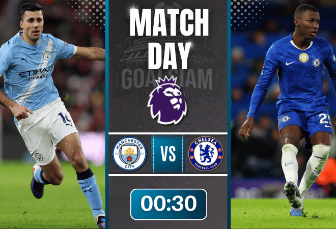 ดูบอลออนไลน์ พรีเมียร์ลีก ถ่ายทอดสด แมนเชสเตอร์ ซิตี้ พบกับ เชลซี 4/1/69