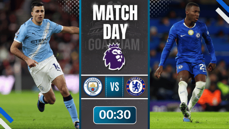ดูบอลออนไลน์ พรีเมียร์ลีก ถ่ายทอดสด แมนเชสเตอร์ ซิตี้ พบกับ เชลซี 4/1/69