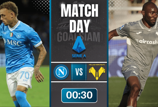 ดูบอลออนไลน์ เซเรียอา ถ่ายทอดสด นาโปลี พบกับ เวโรน่า 7/1/69