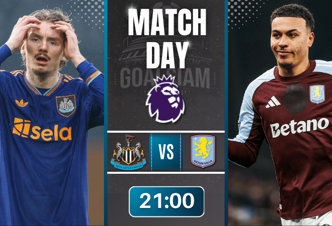 ดูบอลออนไลน์ พรีเมียร์ลีก อังกฤษ ถ่ายทอดสด นิวคาสเซิ่ล พบกับ แอสตัน วิลล่า 25/1/69