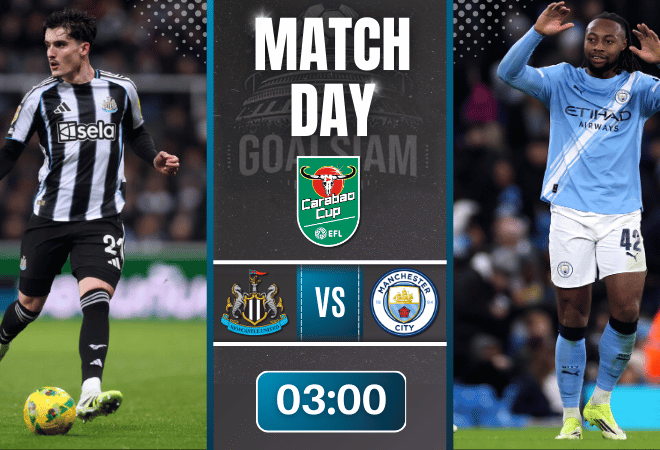 ดูบอลออนไลน์ คาราบาว คัพ ถ่ายทอดสด นิวคาสเซิ่ล พบกับ แมนซิตี้ 13/1/69