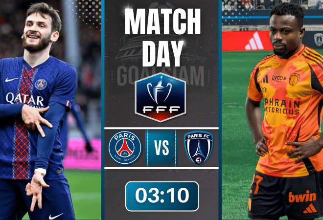 ดูบอลออนไลน์ เฟร้นช์ คัพ ถ่ายทอดสด เปแอสเช พบกับ ปารีส์ แอฟเซ 12/1/69