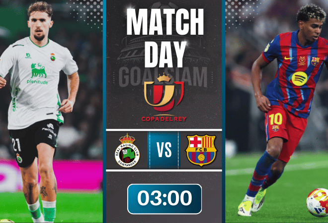 ดูบอลออนไลน์ โกปา เดล เรย์ ถ่ายทอดสด ราซิ่ง ซานตานเดร์ พบกับ บาร์เซโลน่า 15/1/69