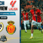 วิเคราะห์บอล ลาลีกา สเปน : ราโย บาเยกาโน่ พบกับ มายอร์ก้า 11/1/69