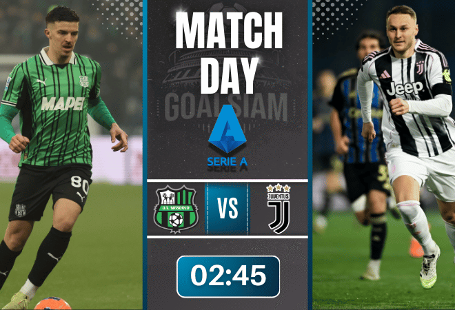 ดูบอลออนไลน์ เซเรียอา ถ่ายทอดสด ซัสเซาโล่ พบกับ ยูเวนตุส 6/1/69