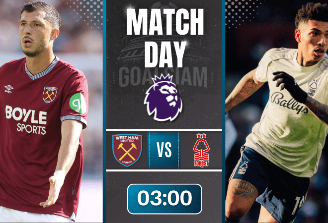 ดูบอลออนไลน์ พรีเมียร์ลีก ถ่ายทอดสด เวสต์แฮมยูไนเต็ด พบกับ น็อตติ้งแฮม ฟอเรสต์ 6/1/69