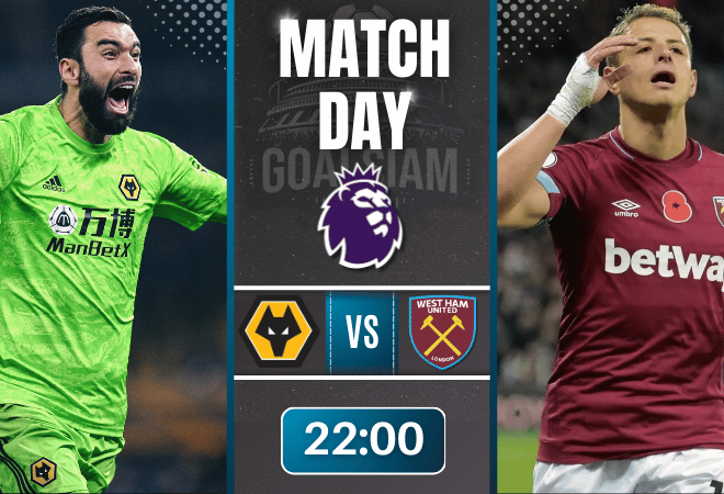 ดูบอลออนไลน์ พรีเมียร์ลีก ถ่ายทอดสด วูล์ฟแฮมป์ตัน พบกับ เวสต์แฮมยูไนเต็ด 3/1/69