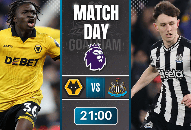 ดูบอลออนไลน์ พรีเมียร์ลีก อังกฤษ ถ่ายทอดสด วูล์ฟแฮมป์ตัน พบกับ นิวคาสเซิ่ล 18/1/69