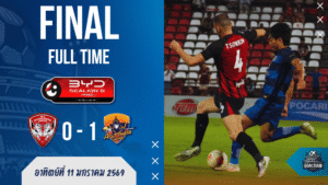 กิเลนผยองทรุดคาบ้าน! อยุธยาบุกเชือด 1-0 เขย่าตาราง ผลบอลสด ศึก ไทยลีก BYD SEALION 6