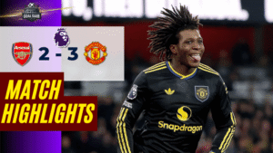 ไฮไลท์บอลวันนี้ พรีเมียร์ลีก อังกฤษ 2025/26 อาร์เซนอล พบกับ แมนยูไนเต็ด 25/1/69