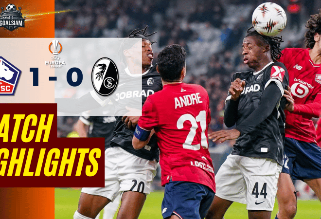 ไฮไลท์บอลวันนี้ ยูโรปา ลีก 2025/26 ลีลล์ พบกับ ไฟร์บวร์ก 29/1/69