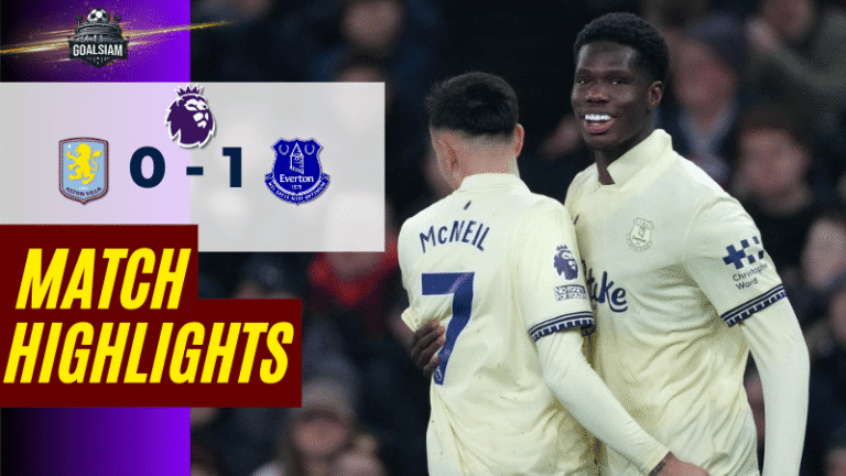 ไฮไลท์บอลวันนี้ พรีเมียร์ลีก อังกฤษ 2025/26 แอสตัน วิลล่า พบกับ เอฟเวอร์ตัน 18/1/69