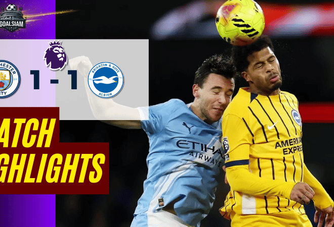 ไฮไลท์บอลวันนี้ พรีเมียร์ลีก 2025/26 แมนเชสเตอร์ ซิตี้ พบกับ ไบรท์ตัน โฮฟ อัลเบี้ยน 7/1/69