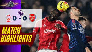 ไฮไลท์บอลวันนี้ พรีเมียร์ลีก อังกฤษ 2025/26 น็อตติ้งแฮม ฟอเรสต์ พบกับ อาร์เซนอล 17/1/69