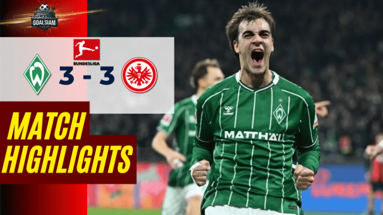 ไฮไลท์บอลวันนี้ บุนเดสลีกา 2025/26 แวร์เดอร์ เบรเมน พบกับ ไอน์ทรัค แฟร้งค์เฟิร์ต 16/1/69