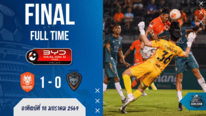 ผลบอลสด : ราชบุรีโขกดับโคราช 1-0 เกาะรองฝูงไทยลีก ฟอร์มโหดไม่แพ้บอลยุโรป