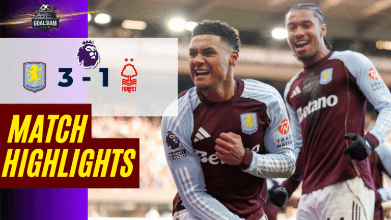 ไฮไลท์บอลวันนี้ พรีเมียร์ลีก 2025/26 แอสตัน วิลล่า พบกับ น็อตติ้งแฮม ฟอเรสต์ 3/1/69