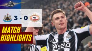 ไฮไลท์บอลวันนี้ ยูฟ่า แชมเปี้ยนส์ ลีก 2025/26 นิวคาสเซิ่ล พบกับ พีเอสวี 21/1/69