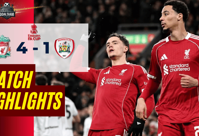 ไฮไลท์บอลวันนี้ เอฟเอ คัพ อังกฤษ 2025/26 ลิเวอร์พูล พบกับ บาร์นสลี่ย์ 12/1/69