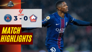 ไฮไลท์บอลวันนี้ ลีกเอิง ฝรั่งเศส 2025/26 เปแอสเช พบกับ ลีลล์ 16/1/69